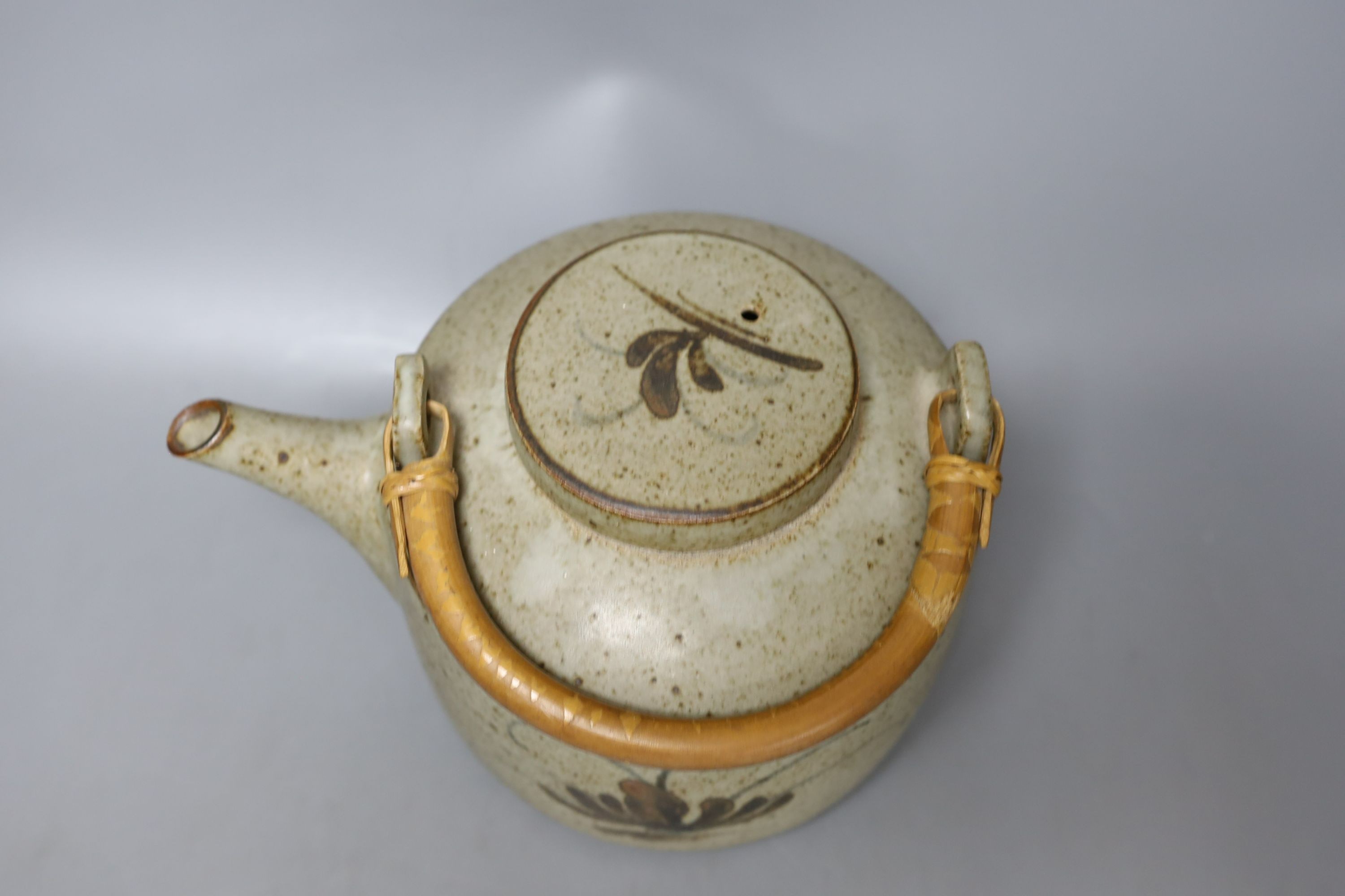 David Leach, studio pottery kettle, post 1956 - 16cm tall